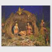 Papier Cadeau Scène de nativité (Plat)