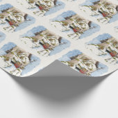 Papier Cadeau Scène de Noël (Coin)