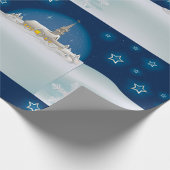 Papier Cadeau Scène d'hiver de Noël