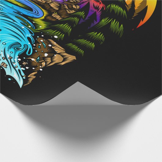 Papier Cadeau Scène extérieure (Coin)