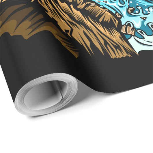 Papier Cadeau Scène extérieure (Coin rond)