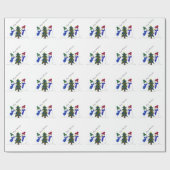 Papier Cadeau Scène hivernale de Snowman (Plat)