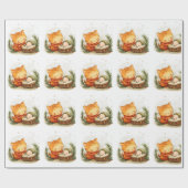 Papier Cadeau Scène Nativité Papier d'enveloppement de Noël Bébé (Plat)