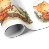 Papier Cadeau Scène Nativité Papier d'enveloppement de Noël Bébé (Coin rond)