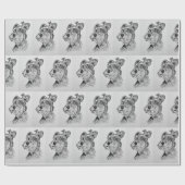 Papier Cadeau Schnauzer (Plat)