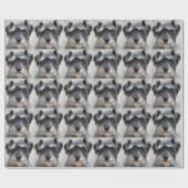 Papier Cadeau Schnauzer (Plat)