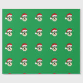 PAPIER CADEAU SCHNAUZER CHRISTMAS WRAPPER PAPIER (Plat)
