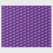 Papier Cadeau Schnauzer Cute Dog Silhouette Purple PY&B Annivers (Plat)