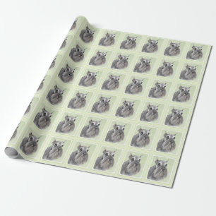 Papier Cadeau Schnauzer (Giant, Standard) Peinture - Chien Art