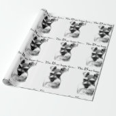Papier Cadeau Schnauzer Happy Face (Déroulé)