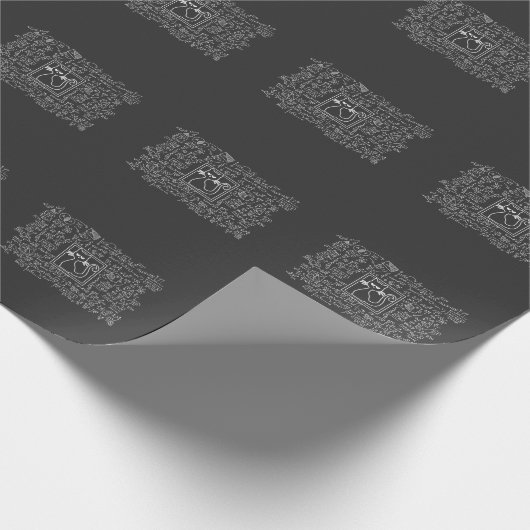 Papier Cadeau Schrodingers Cat Box Funny Science Physique Nerd (Coin)