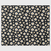 schwarz-weißes Design mit Blumen