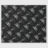 Papier Cadeau Sci-Fi smart animaux "Hungry Frog Dreams" (Plat)