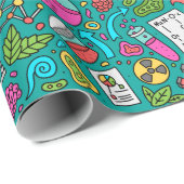 Papier Cadeau Science (Coin rond)