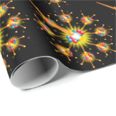 Papier Cadeau Science de la fission nucléaire (Coin rond)