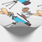 Papier Cadeau Scientifique en astronomie télescope Humour scient