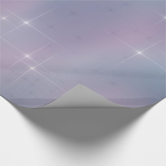 Papier Cadeau Scintillement mauve bleu (Coin)
