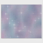 Papier Cadeau Scintillement mauve bleu (Plat)