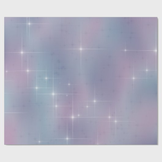 Papier Cadeau Scintillement mauve bleu (Plat)
