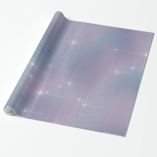 Papier Cadeau Scintillement mauve bleu (Déroulé)