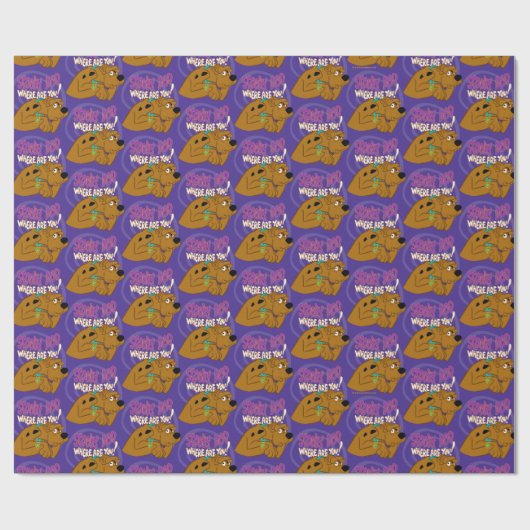 Papier Cadeau Scooby-Doo effrayé (Plat)