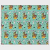 Papier Cadeau Scooby-Doo et Shaggy Halloween Fright (Plat)