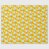 Papier Cadeau Scooby-Doo | Modèle floral de caractère (Plat)