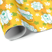 Papier Cadeau Scooby-Doo | Modèle floral de caractère (Coin rond)