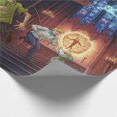 Papier Cadeau Scooby-Doo : Porte gothique Enveloppement Cadeau (Coin)