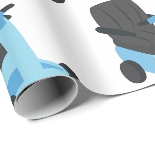 Papier Cadeau Scooter (Coin rond)