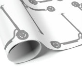 Papier Cadeau scooter (Coin rond)