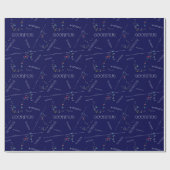 Papier Cadeau Scorpie Constellation Zodiaque (Plat)