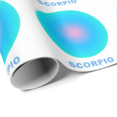 Papier Cadeau Scorpio signe Zodiaque Dégradé (Coin rond)