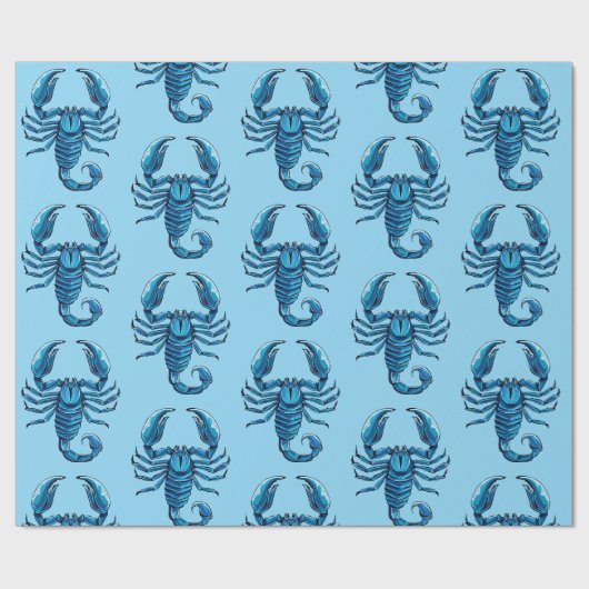 Papier Cadeau Scorpion (Plat)