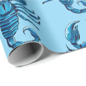 Papier Cadeau Scorpion (Coin rond)