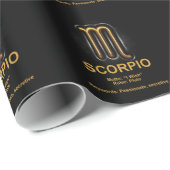 PAPIER CADEAU SCORPION (Coin rond)