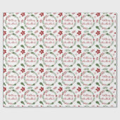 Papier Cadeau Scots Gaelic Joyeux Noël, Nollaig Chridheil (Plat)