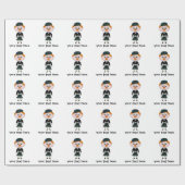 Papier Cadeau Scotsman en kilt (Plat)