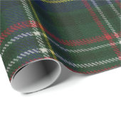 Papier Cadeau Scott Green Modern Scottish Tartan (Coin rond)