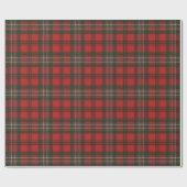 Papier Cadeau Scott Red Modern Scottish Tartan (Plat)