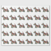 Papier Cadeau Scottie Terrier Motif géométrique Silhouette Plaid (Plat)