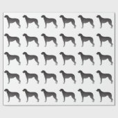 Papier Cadeau Scottish Deerhound Basic Chien Breed Silhouette (Plat)