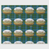 Papier Cadeau Scottish Dunvegan Castle & MacLeod Clan Tartan (Plat)