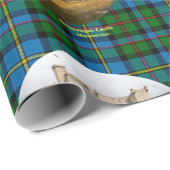 Papier Cadeau Scottish Dunvegan Castle & MacLeod Clan Tartan (Coin rond)