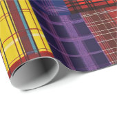 Papier Cadeau Scottish Tartan Swatch (Coin rond)