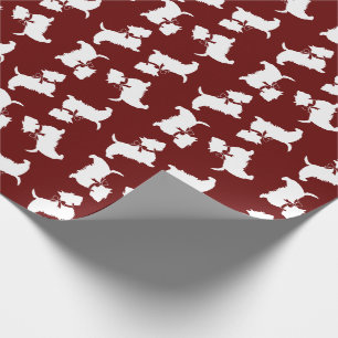 Papier Cadeau Scottish Terrier Scotty Chien Chien Chien Puppy Sc