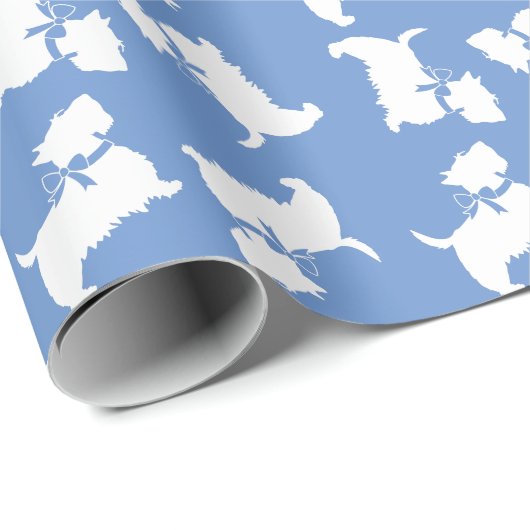 Papier Cadeau Scottish Terrier Scotty Chien écossais Chien Chien (Coin rond)