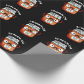Papier Cadeau Scream-chi Funny Kimchi Puns Dark BG (Coin)