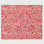 Papier Cadeau Scribbleempreintes rouges (Plat)