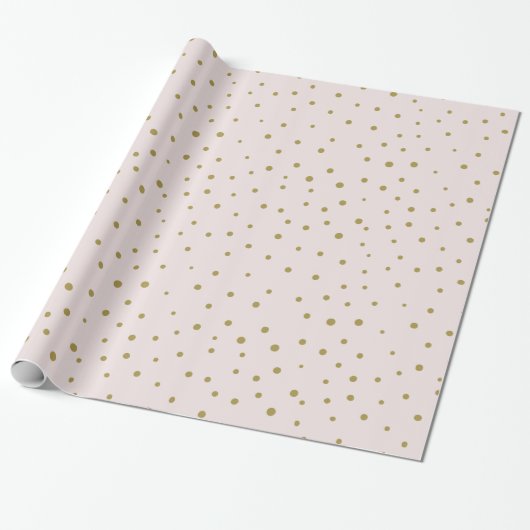 Papier Cadeau Script Blush & Gold Joy | Papier d'emballage de va (Déroulé)